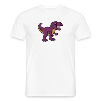 Dino - Men's T-Shirt - white - Front - AI Model Male 178 dark (178cm)