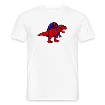 Dino - Men's T-Shirt - white - Front - AI Model Male 178 dark (178cm)