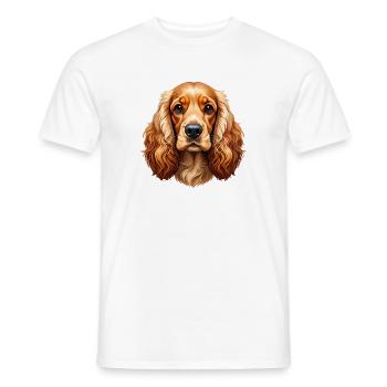 Cocker Spaniel - Men's T-Shirt - white - Front - AI Model Male 178 dark (178cm)