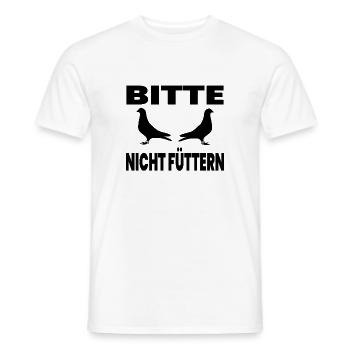 Tauben - Männer T-Shirt - Weiß - Vorne - AI Model Male 178 dark (178cm)