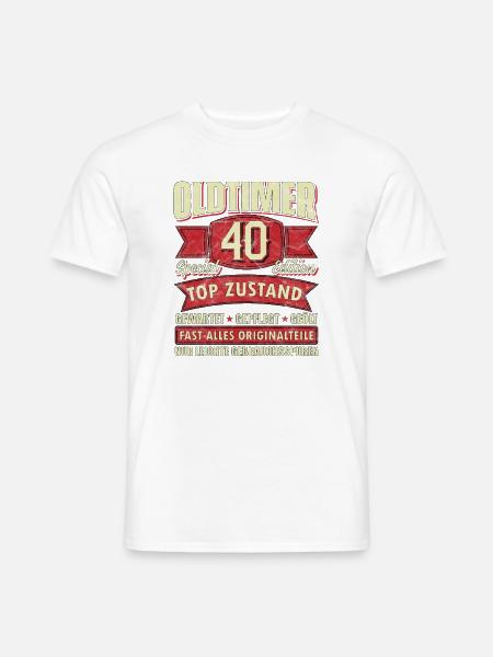 Oldtimer 40 Special Edition Top Zustand - Männer T-Shirt - Weiß
