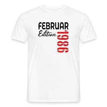 41e anniversaire - février 1986 - T-shirt homme - blanc - Devant - AI Model Male 178 dark (178cm)