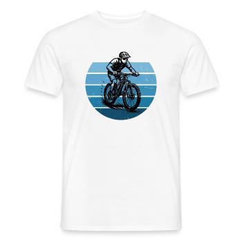 Direkte Mountainbike Aussage - Männer T-Shirt - Weiß - Vorne - AI Model Male 178 dark (178cm)