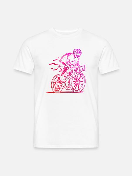 Roadbike Motiv für echte Liebhaber - Männer T-Shirt - Weiß