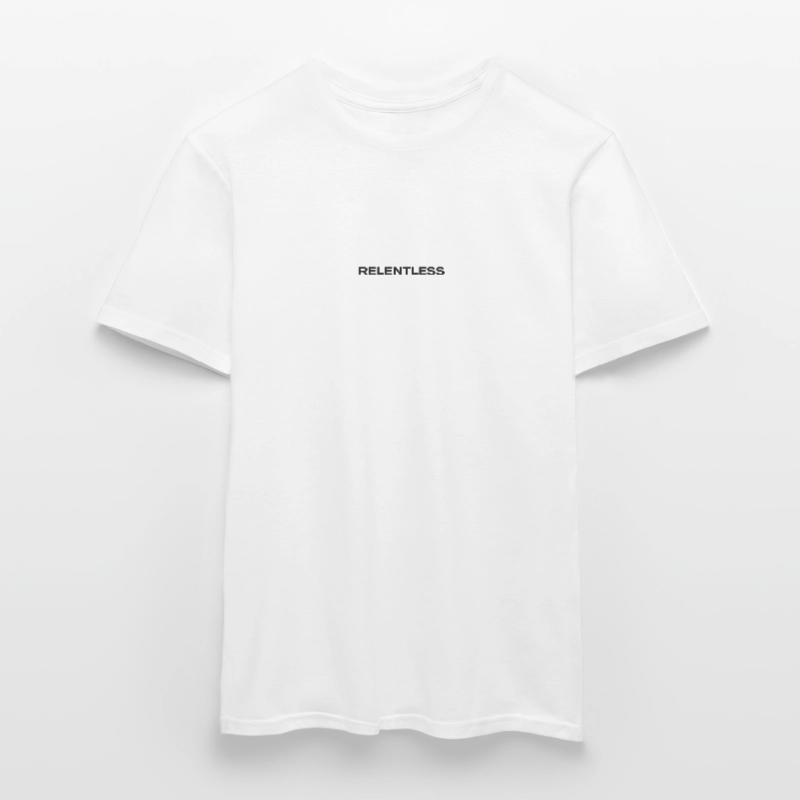 Typographie implacable Conception de texte forte T-shirt homme