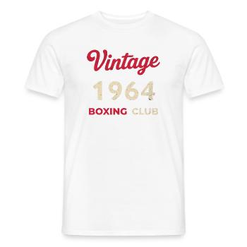 Vintage 1964 – Boxing Club Retro Geburtsjahr - Männer T-Shirt - Weiß - Vorne - AI Model Male 178 dark (178cm)
