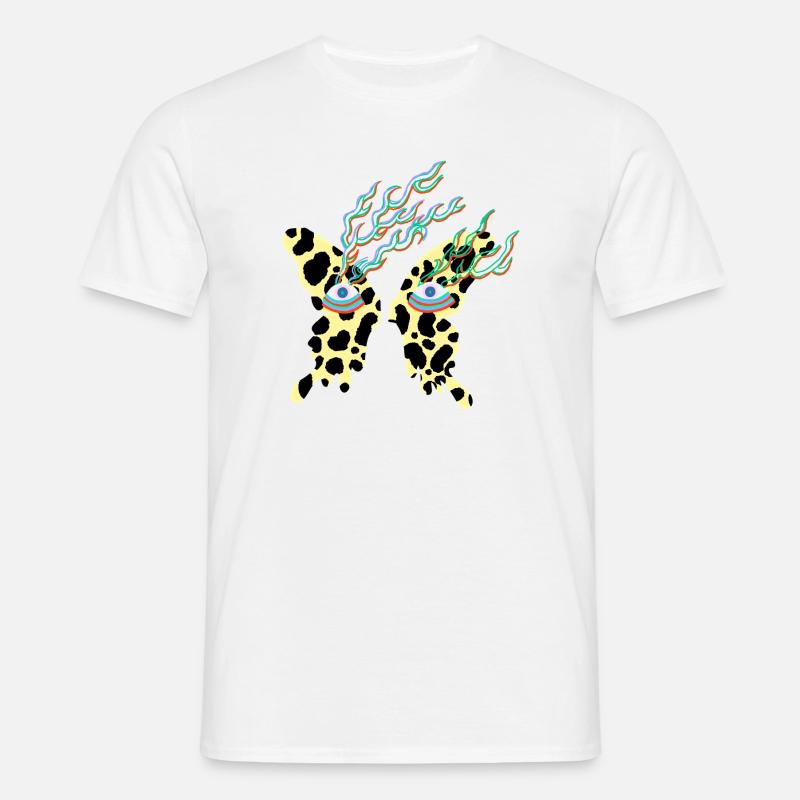 butterfly_with_eyes - Männer T-Shirt - Weiß