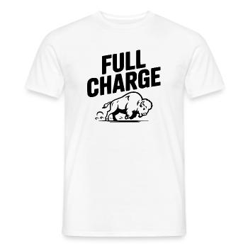 Full Charge - Men's T-Shirt - white - Front - AI Model Male 178 dark (178cm)