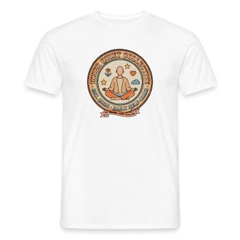Inner Quiet Circle Daily Self-Care - Men's T-Shirt - white - Front - AI Model Male 178 dark (178cm)