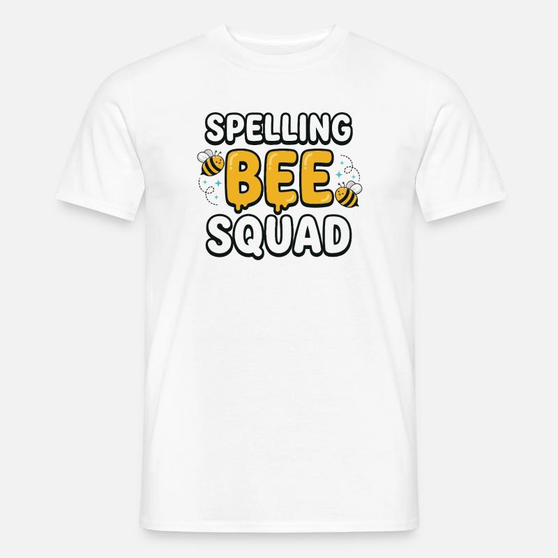 Spelling Bee Squad Cute Bee Team - Männer T-Shirt - Weiß