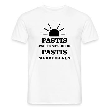 Pastis in blauem Wetter wunderbares Pastis - Männer T-Shirt - Weiß - Vorne - AI Model Male 178 dark (178cm)