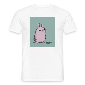 Happy Easter I Guess – Grumpy Bunny Easter Design - T-shirt homme - blanc - Devant - AI Model Male 178 dark (178cm)