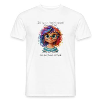 Bunte Träumerin - Männer T-Shirt - Weiß - Vorne - AI Model Male 178 dark (178cm)