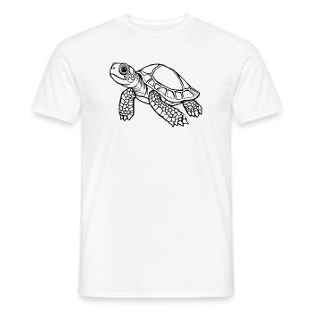Turtle Turtles - Men's T-Shirt - white - Front - AI Model Male 178 dark (178cm)