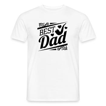 Papa, bester Papa, Vatertag - Männer T-Shirt - Weiß - Vorne - AI Model Male 178 dark (178cm)