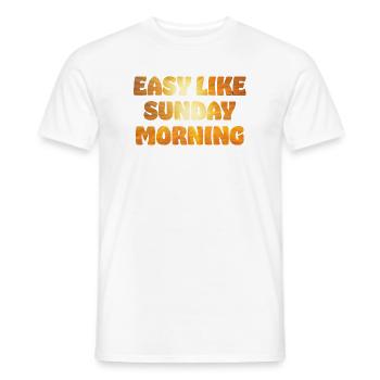 Facile comme le look doré du dimanche matin - T-shirt homme - blanc - Devant - AI Model Male 178 dark (178cm)