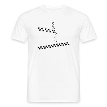 Spuren - Männer T-Shirt - Weiß - Vorne - AI Model Male 178 dark (178cm)