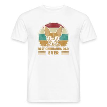 Chihuahua Chihuahueño Dad Retro - Männer T-Shirt - Weiß - Vorne - AI Model Male 178 dark (178cm)