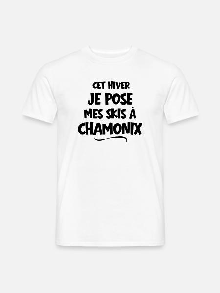 Skigebiete, Skifahrer, Skifahrer - Männer T-Shirt - Weiß