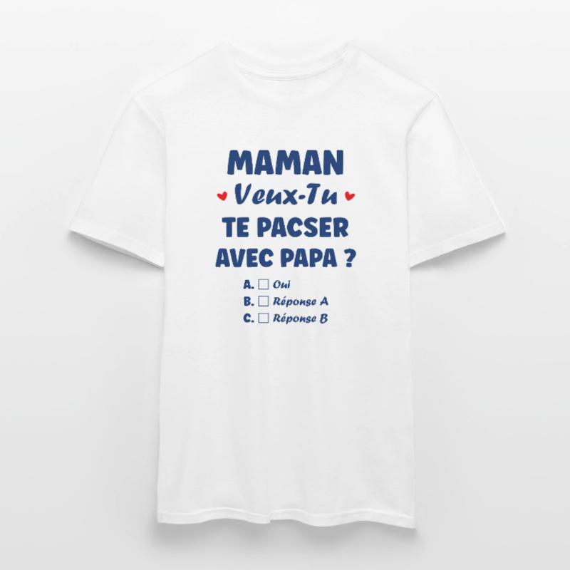 Mama, willst du eine eingetragene Lebenspartnerschaft mit Papa eingehen? Männer T-Shirt