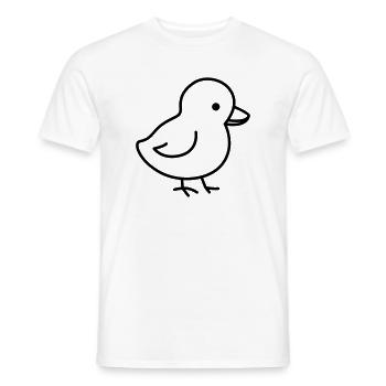 A cute chick suitable for Easter - Men's T-Shirt - white - Front - AI Model Male 178 dark (178cm)