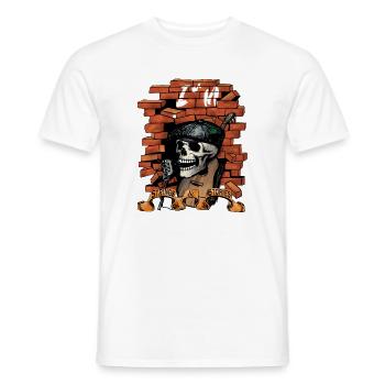 Upload_Logo - Men's T-Shirt - white - Front - AI Model Male 178 dark (178cm)