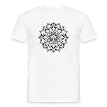 mandala - T-shirt homme - blanc - Devant - AI Model Male 178 dark (178cm)