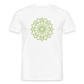 Mandala - Men's T-Shirt - white - Front - AI Model Male 178 dark (178cm)
