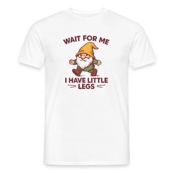Zwerg Wichtel Spruch Humor Meme Lustig Witzig - Männer T-Shirt - Weiß - Vorne - AI Model Male 178 dark (178cm)