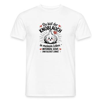  Du Bist Der Knoblauch In Meinem Leben Intensiv - Männer T-Shirt - Weiß - Vorne - AI Model Male 178 dark (178cm)