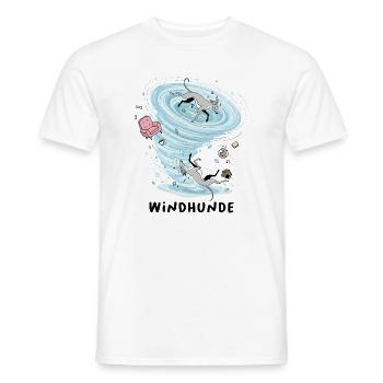greyhounds - Men's T-Shirt - white - Front - AI Model Male 178 dark (178cm)