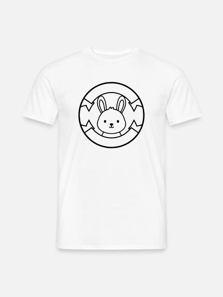 Little Bunny Bunny Logo Badge Cute - Men's T-Shirt - white