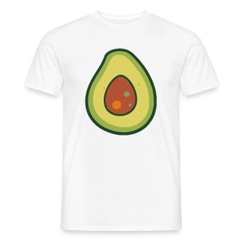 Avocado Vibe Design - Men's T-Shirt - white - Front - AI Model Male 178 dark (178cm)