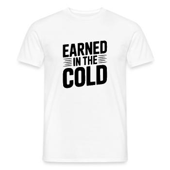 Gagné dans le froid - T-shirt homme - blanc - Devant - AI Model Male 178 dark (178cm)