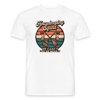 Funny Cleaning Design - Men's T-Shirt - white - Front - AI Model Male 178 dark (178cm)