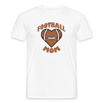 Football Mom Season Player Fan - Men's T-Shirt - white - Front - AI Model Male 178 dark (178cm)