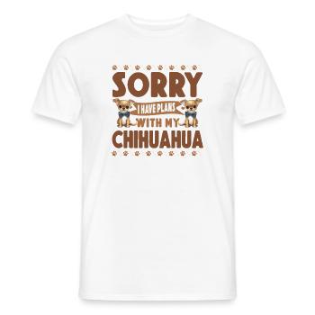 Chihuahua Chihuahueño Sorry I Have - Männer T-Shirt - Weiß - Vorne - AI Model Male 178 dark (178cm)