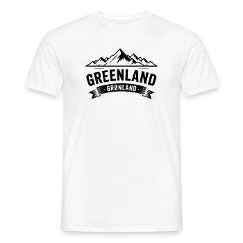 Insigne Groenland - Groenland / Grønland - T-shirt homme - blanc - Devant - AI Model Male 178 dark (178cm)