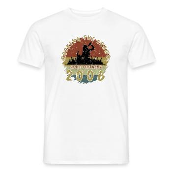 20e anniversaire Faire vibrer la foule SNG 02/2006 - T-shirt homme - blanc - Devant - AI Model Male 178 dark (178cm)