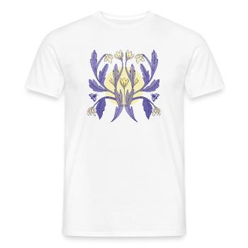 Floral Ornament Sunshine - Men's T-Shirt - white - Front - AI Model Male 178 dark (178cm)