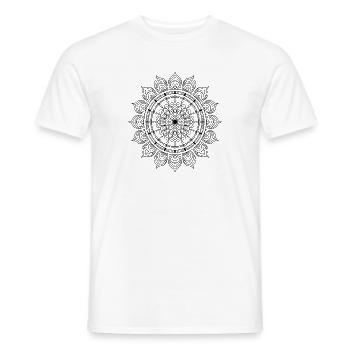 Mandala - Men's T-Shirt - white - Front - AI Model Male 178 dark (178cm)
