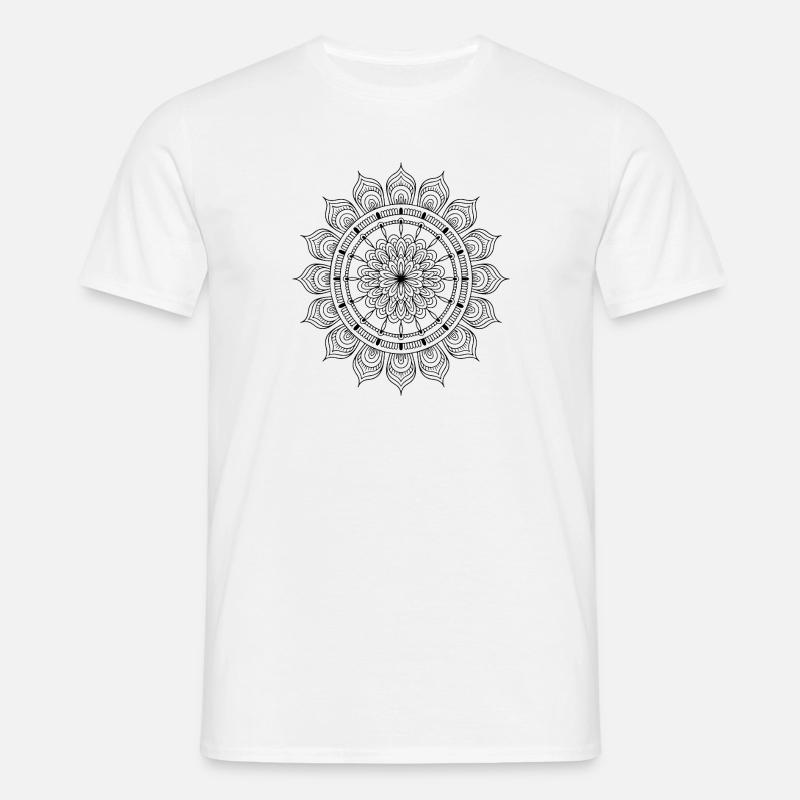 Mandala - Maglietta da uomo - bianco
