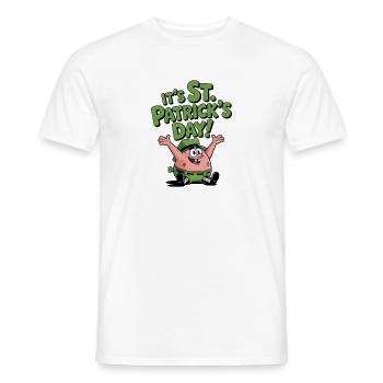 Kartoffelspaß St Patrick's Day - Männer T-Shirt - Weiß - Vorne - AI Model Male 178 dark (178cm)