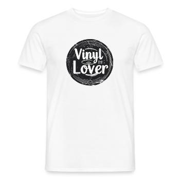 Vinyl Lover Vintage Musik Design - Männer T-Shirt - Weiß - Vorne - AI Model Male 178 dark (178cm)