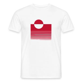 Grönländisches Gebiet des Königreichs Dänemark - Männer T-Shirt - Weiß - Vorne - AI Model Male 178 dark (178cm)