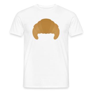 Croissant Pastry - Men's T-Shirt - white - Front - AI Model Male 178 dark (178cm)