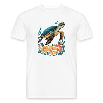 Meeresschildkröte Ozean Addict Design - Männer T-Shirt - Weiß - Vorne - AI Model Male 178 dark (178cm)