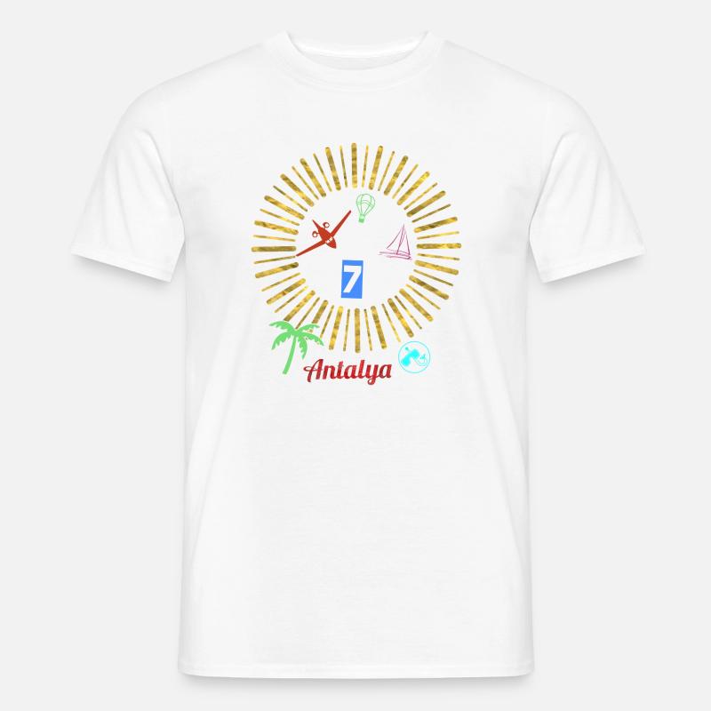 Antalya Beach Magic Circle - Men’s T-shirt - white