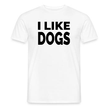 canine - Men's T-Shirt - white - Front - AI Model Male 178 dark (178cm)