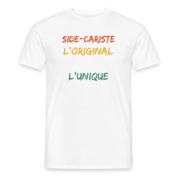 Side-Cariste L'Original Le Vrai L'Unique - T-shirt homme - blanc - Devant - AI Model Male 178 dark (178cm)